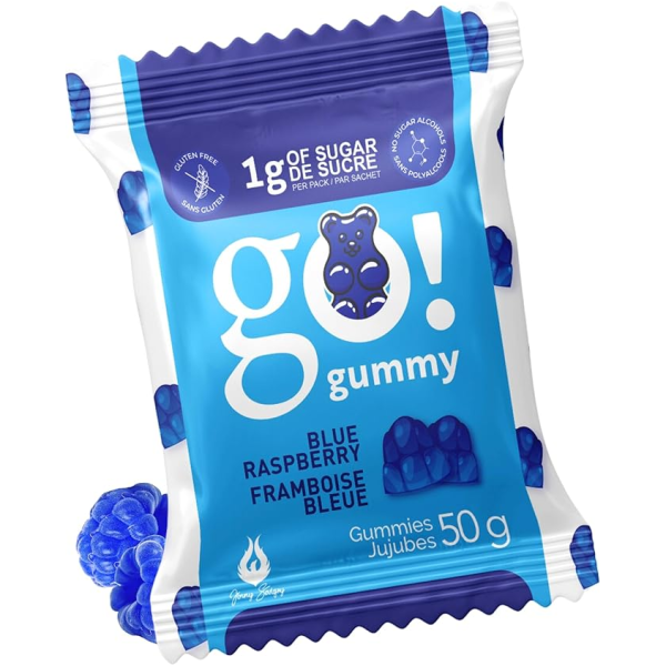 Go Nutrition - Go Gummy - Blue Raspberry - 50g Discount