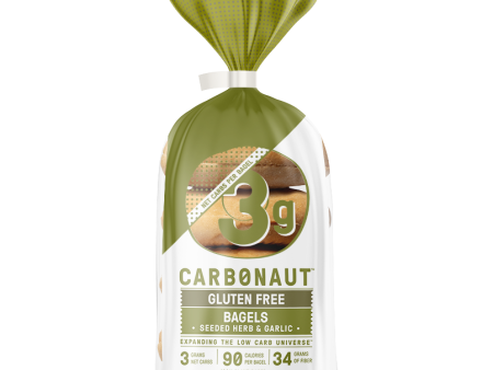 Carbonaut - Gluten Free Bagels - Seeded Herb & Garlic - 335g Cheap