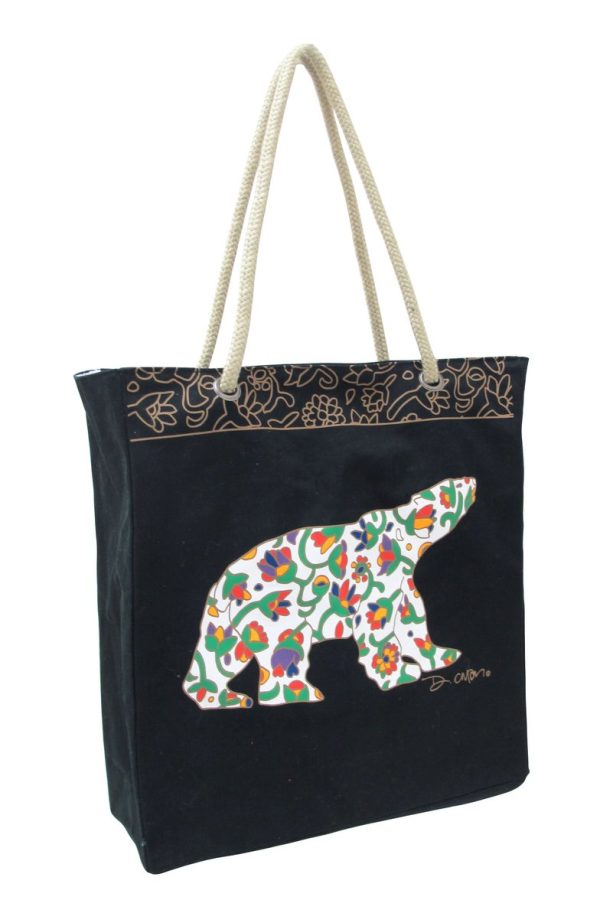 Eco Tote Bag | Spring Bear by Dawn Oman For Sale