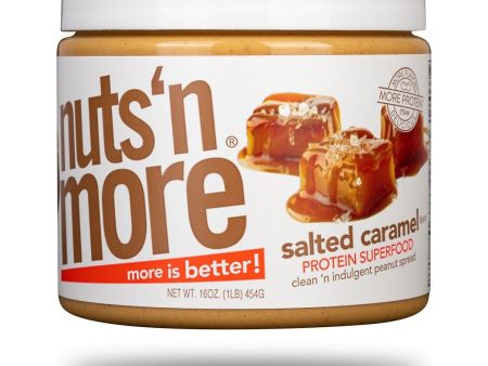 Nuts N More - High Protein Spread - Salted Caramel - 16 oz For Sale