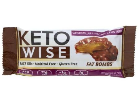 Keto Wise - Keto Fat Bombs - Chocolate Pecan Clusters - 1 Bar Discount